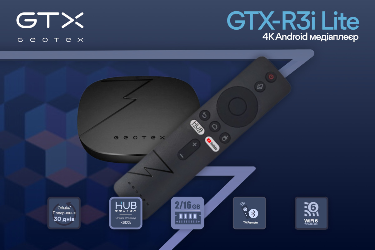 Ілюстрація. Медіаприставка GTX R3i Lite та основні її особливості.